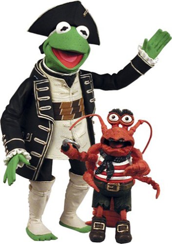 The Muppets Series 7 Action Figure Kermit as Captain Abraham Smollet アクションフィギュア カーミット キャプ