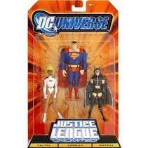 マテル DC Universe Justice League Unlimited Action Figure 3Pack Galatea Superman amp Huntress 送料無料