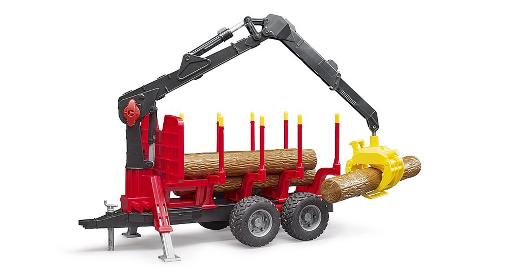 Bruder Forestry Trailer with Crane Grapple and 4 Logs by Bruder 並行輸入品 送料無料