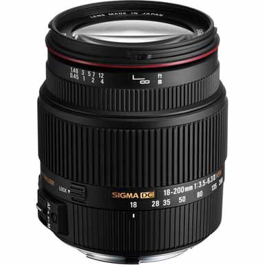 シグマ Sigma 18 mm - 200 mm f3.5 - 6.3 Zoom Lens for Sigma SA 882110 送料無料