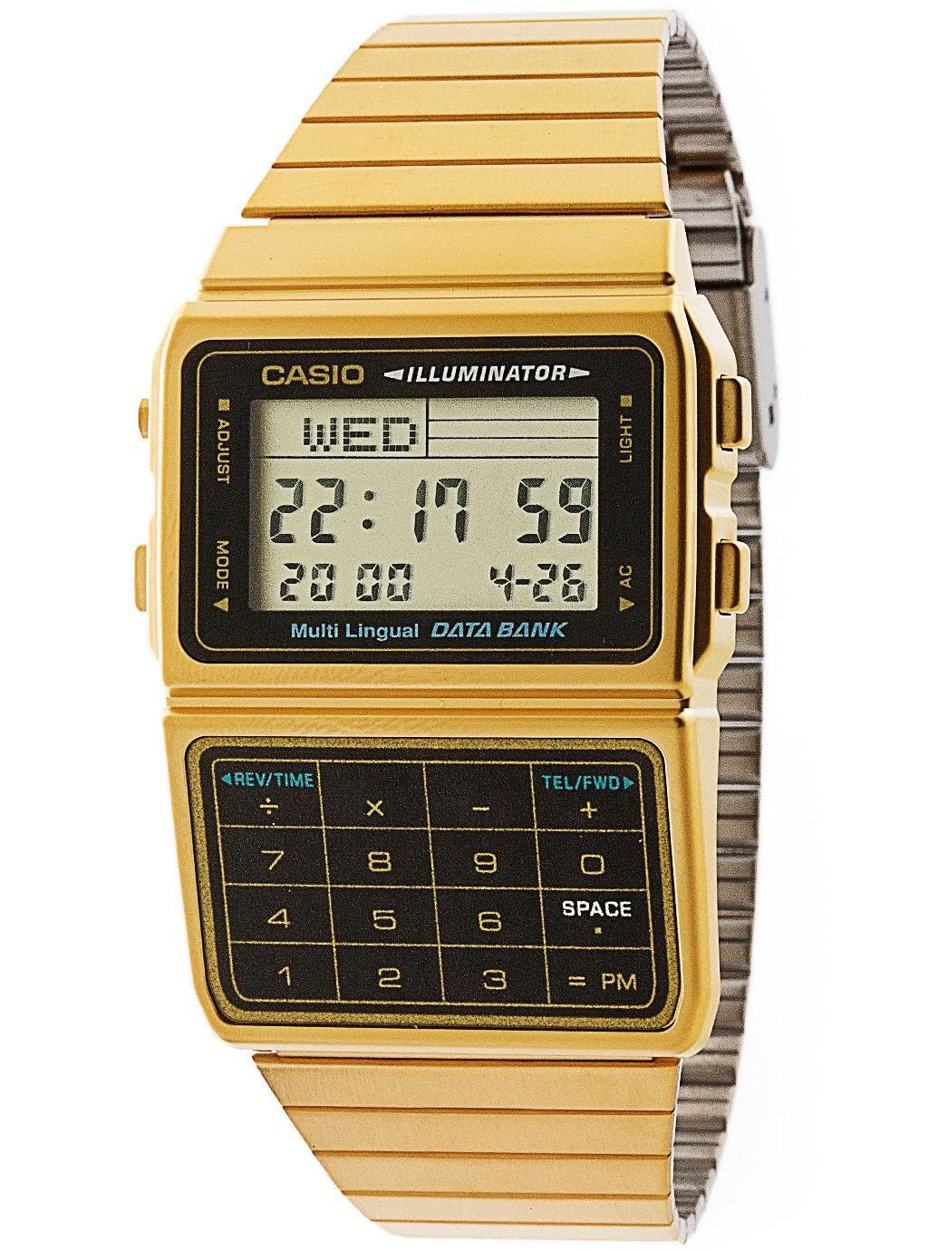 カシオ Casio DBC611G-1D Casio Gold Black Digital Watch - Gold One Size 送料無料