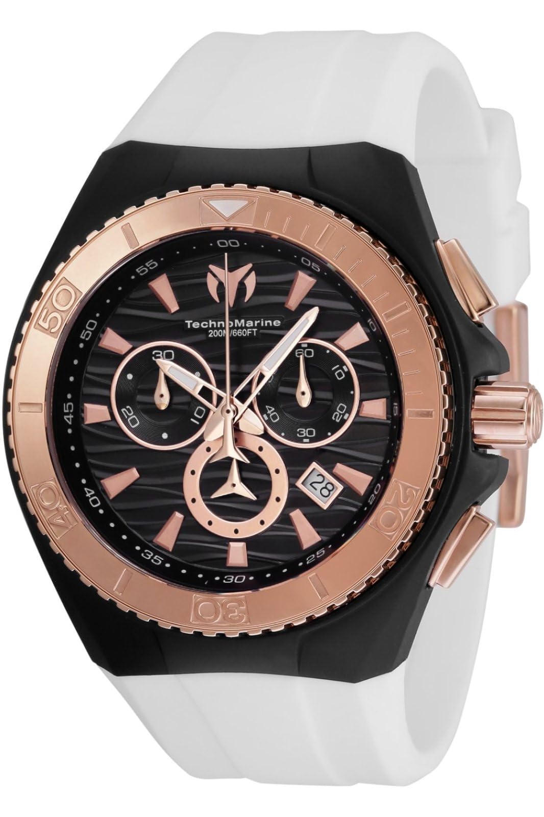 テクノマリーン Technomarine Mens Cruise Star Quartz Stainless Steel Rose Gold Tone Watch TM-115048 送料無料