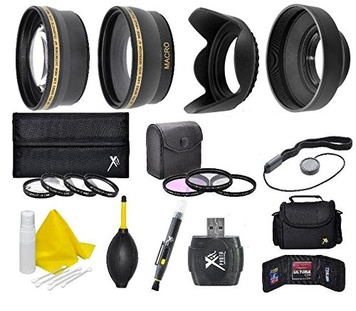 タムロン 52mm Camera Accessory Kit Wide angle Telephoto Lens Hood Bag Filters Macro Lens Kit More for Nikon D550