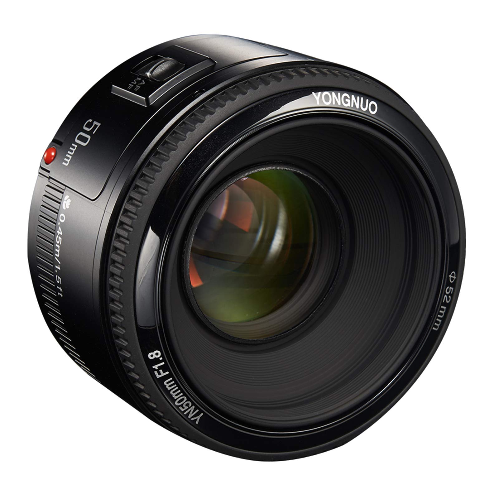 Yongnuo yn50mm f1.8カメラレンズLarge絞りAFオートフォーカスFX DXフルフレームfor Nikon 送料無料