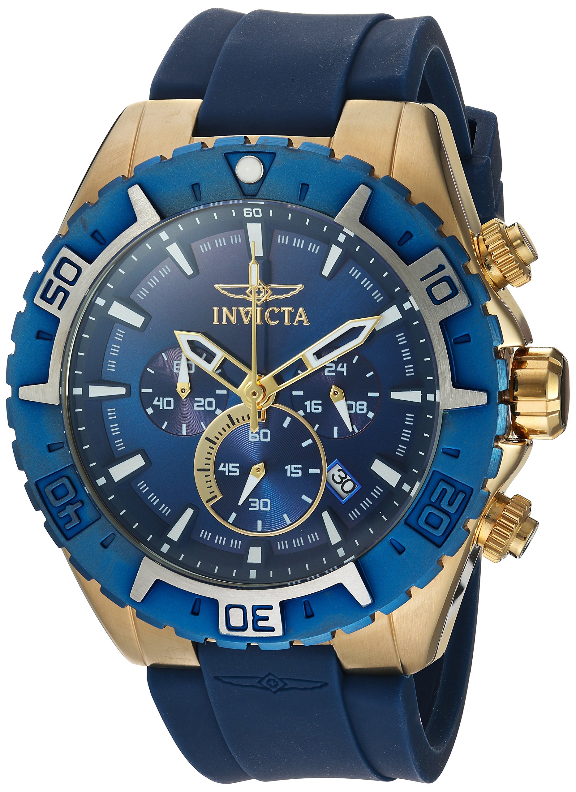 インビクタ Invicta メンズ カジュアル腕時計 アビエイター クオーツ ステンレススチールとポ