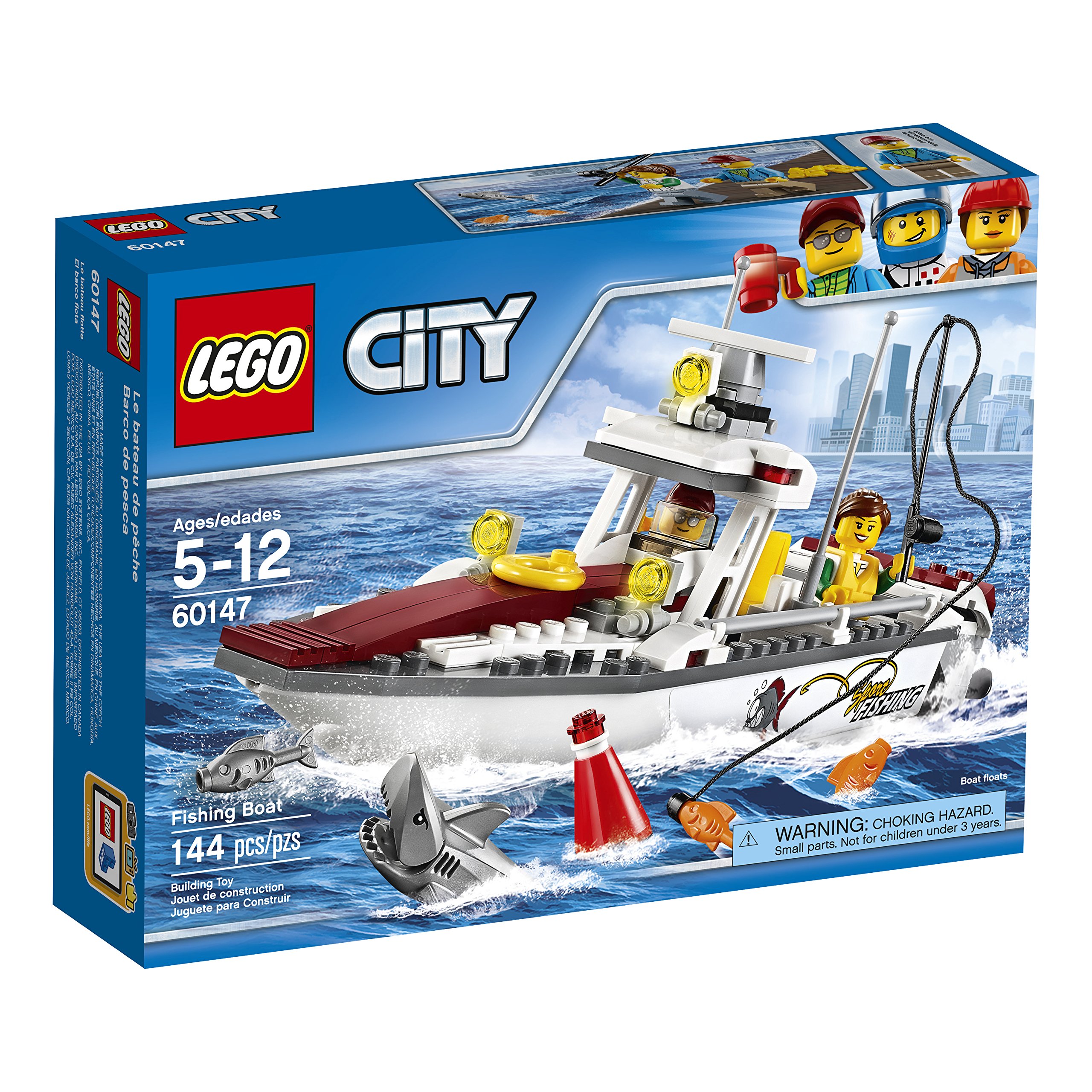 レゴ LEGO City Great Vehicles Fishing Boat 60147 Building Kit 送料無料
