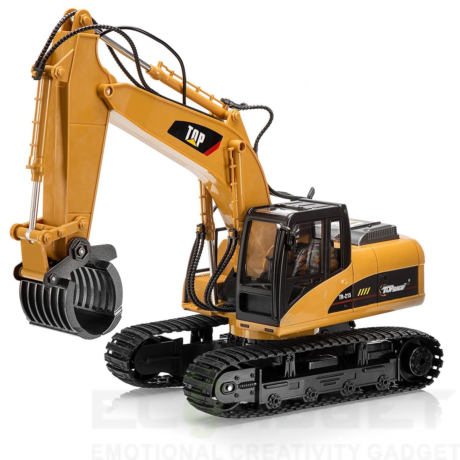 Big Daddy Super Powerful Full Functional DIE-CAST 15 Channel Professional Remote Control Excavator Timber Grab Toy with Light