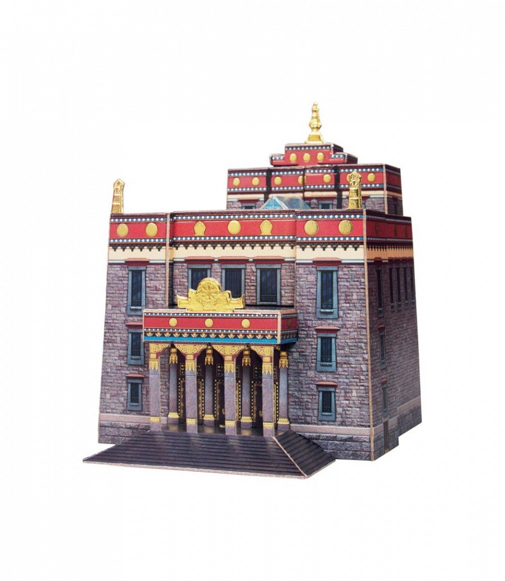 Keranova 4131 200chelle Clever Paper btiments historiques Temple Bouddhiste de St Petersburg 3D Puzzle 送料無