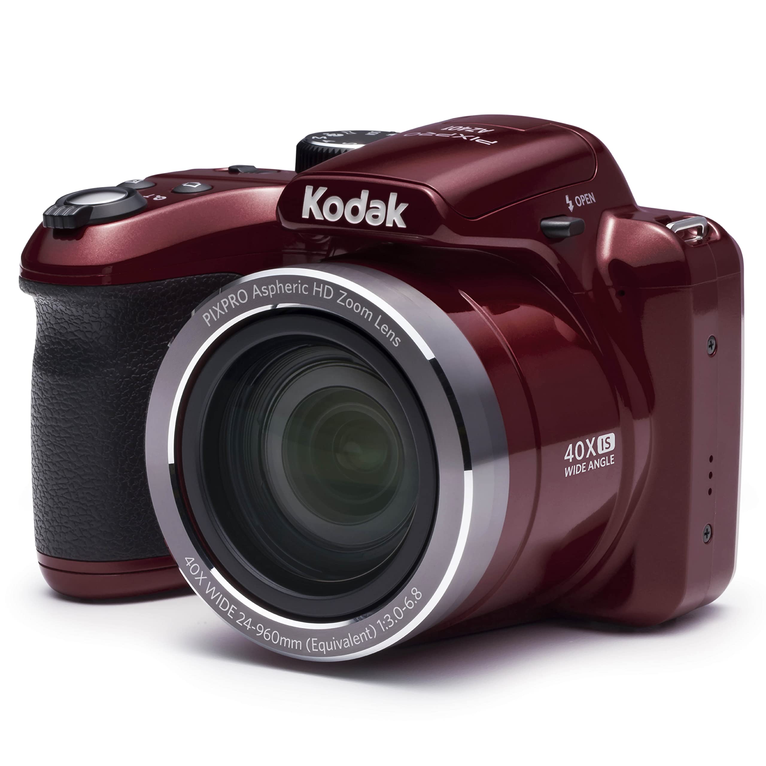 コダック Kodak コダック デジタルカメラ ポイントシュート 3インチ液晶 レッド AZ401RD 送料