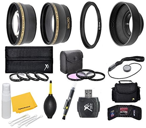タムロン Camera Accessory Kit Wide Angle Telephoto Lens Hood Bag Filters Macro Lens Kit More for for Nikon D5600