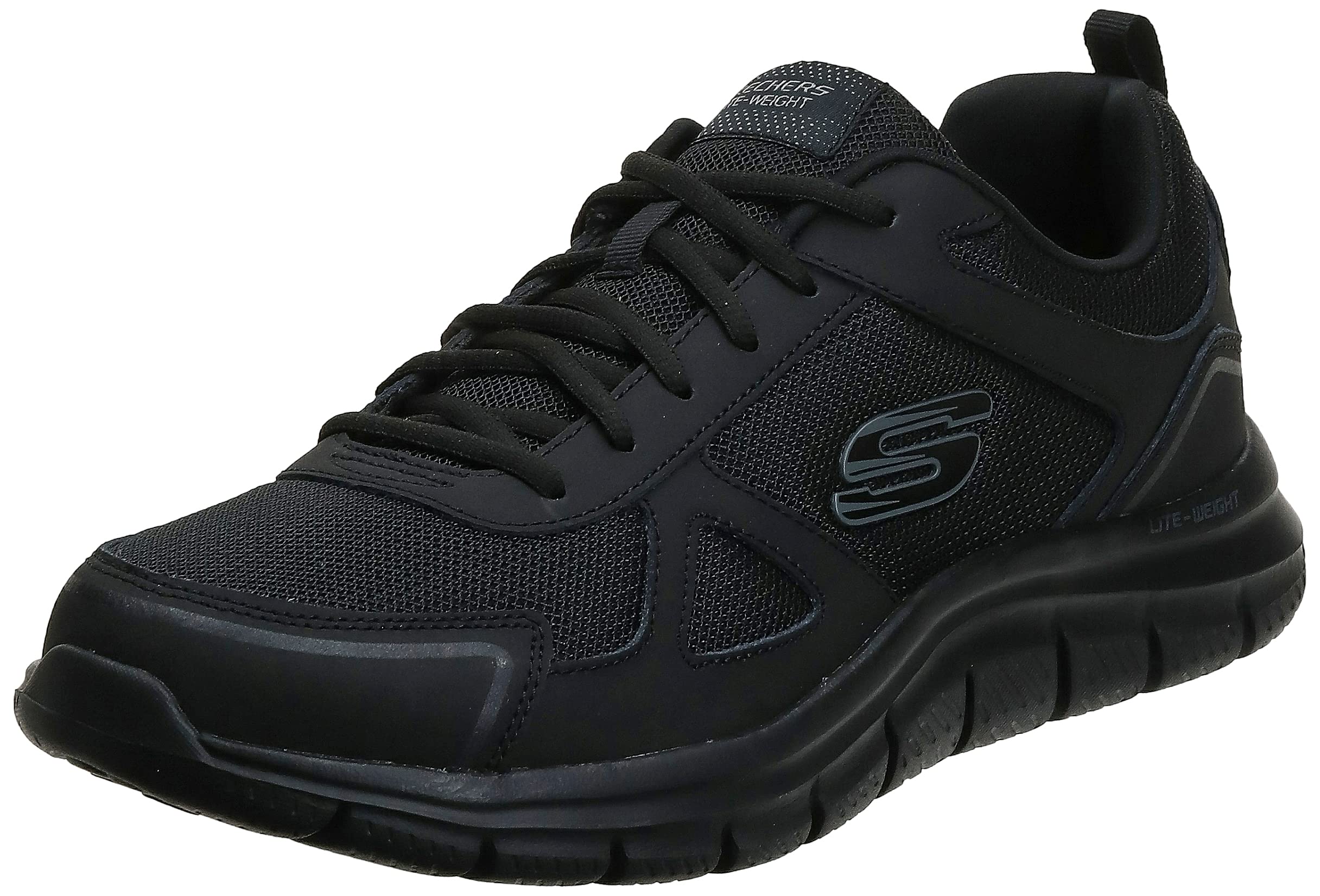 スケッチャーズ Skechers Mens Sports Shoes Oxford Black 9 2E 送料無料