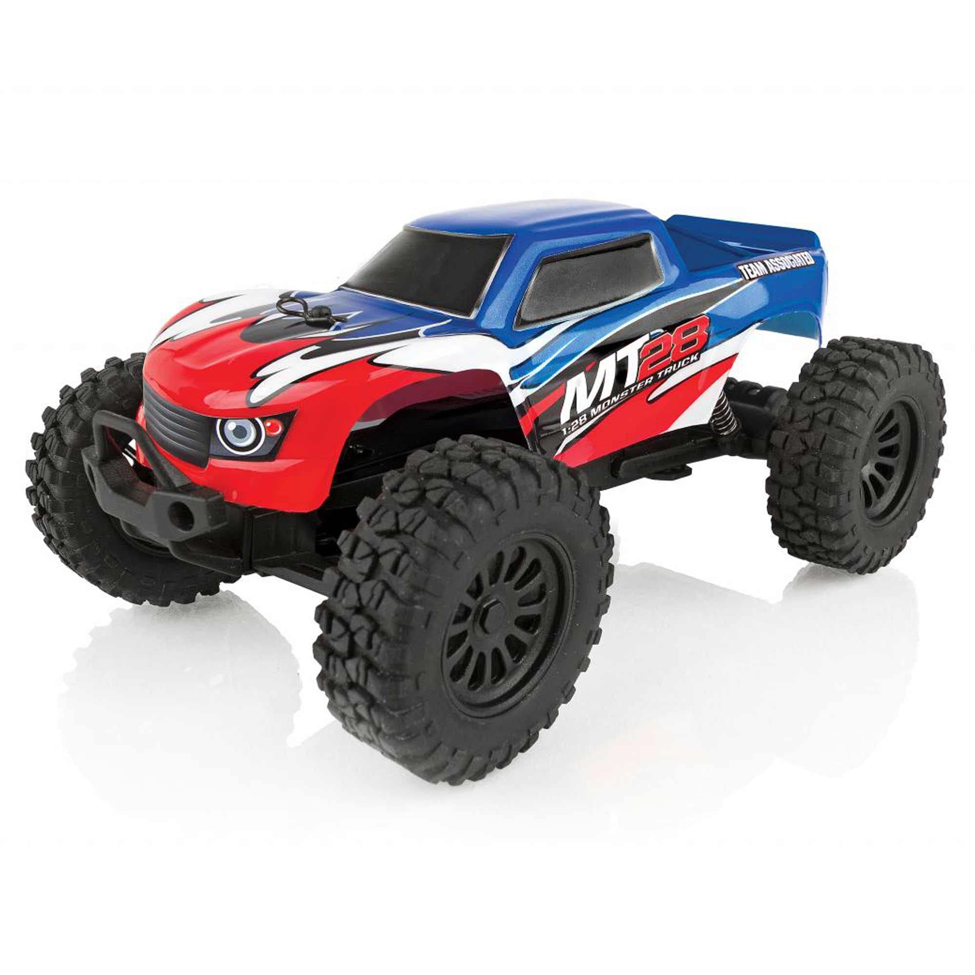 Team Associated 20155 MT28 Monster Truck Ready to Run 128 Scale 2WD with Battery Charger 2.4Ghz Transmitter 送料無
