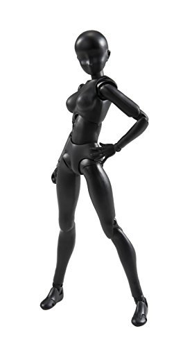 バンダイ Bandai BANDAI S.H. Figuarts Body-chan Solid Black Color Ver. About 135mm ABS PVC-Made Action Figure 送料