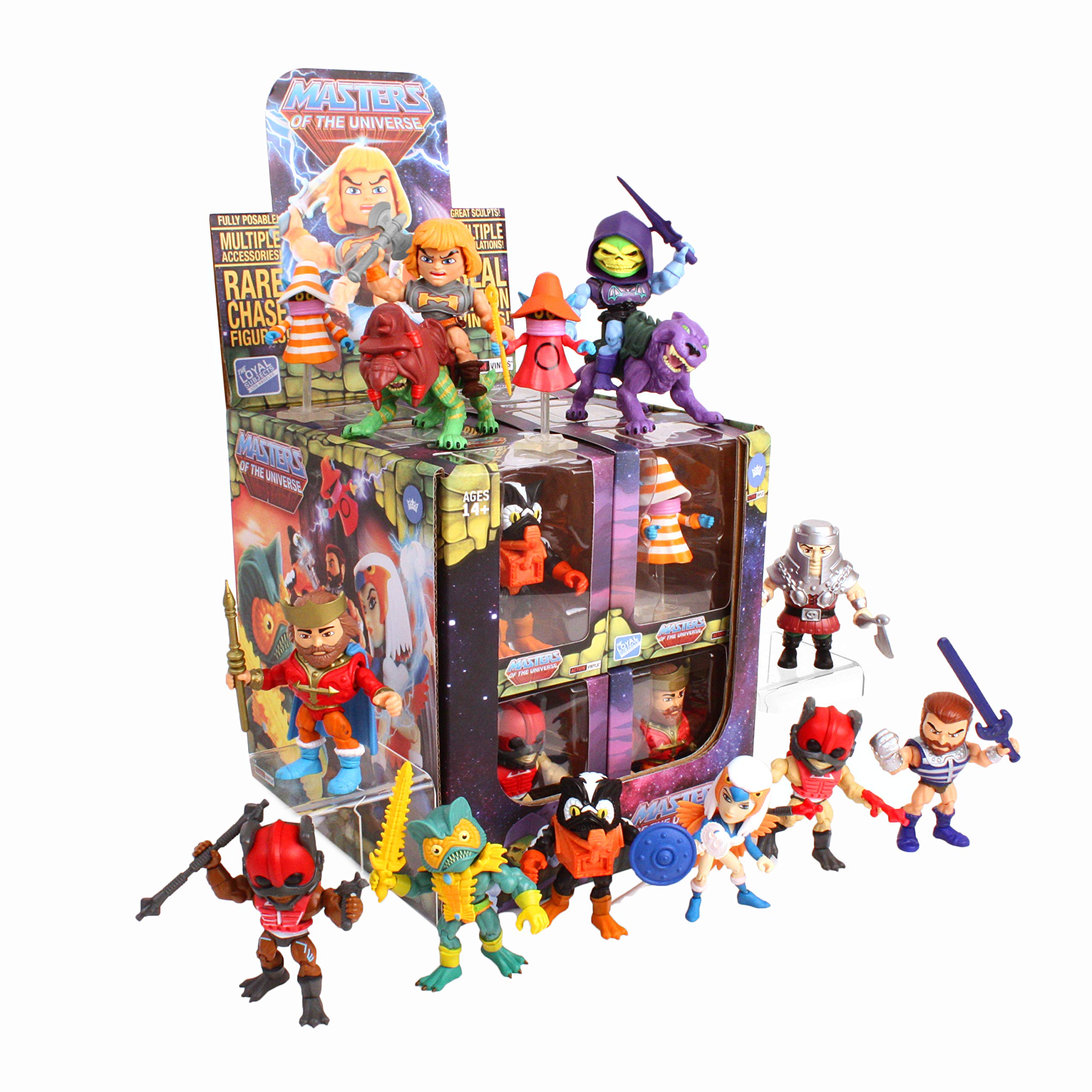 The Loyal Subjects Masters of The Universe Wave 2アクションビニールウィンドウボックス詰め合わせ 12体