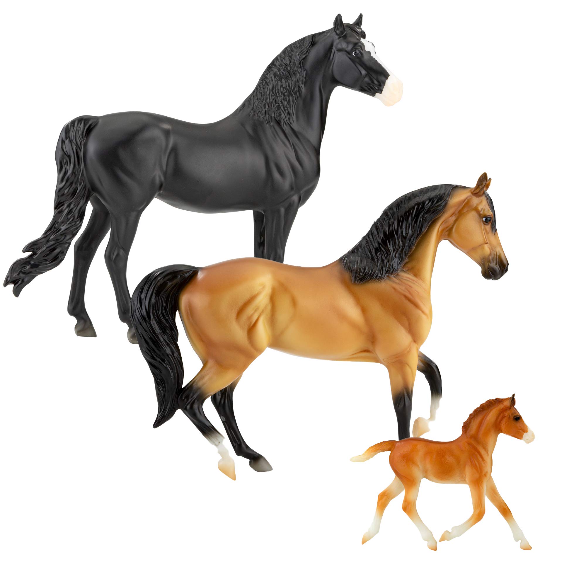 Breyer Horses Freedom Series Spanish Mustang Family 3 Horse Set Horse Toy 9.75 x 7 112 Scale Horse Toy Model