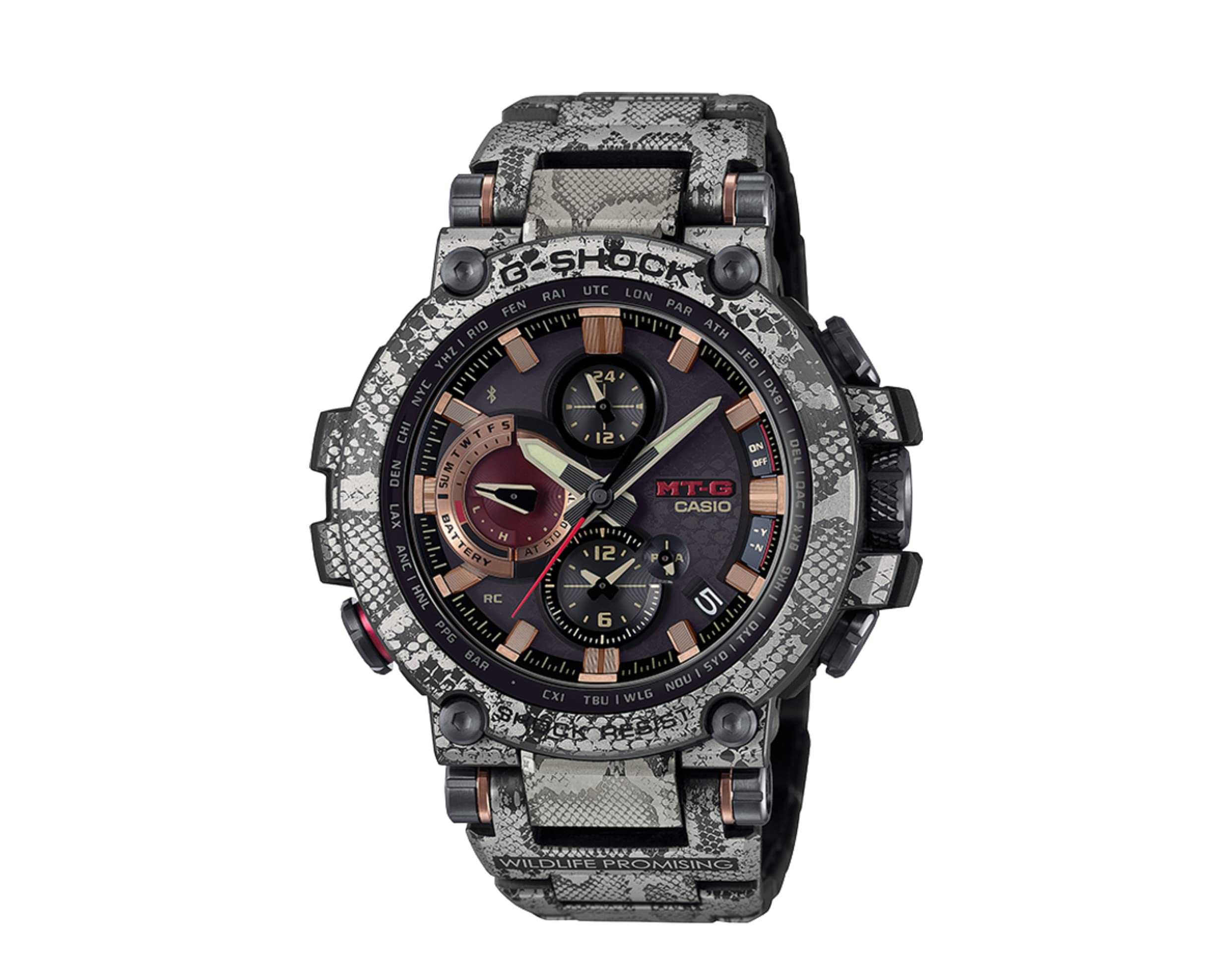 カシオ G-Shock MTGB1000WLP-1A Mens Wildlife Promising Watch Snake One Size 送料無料