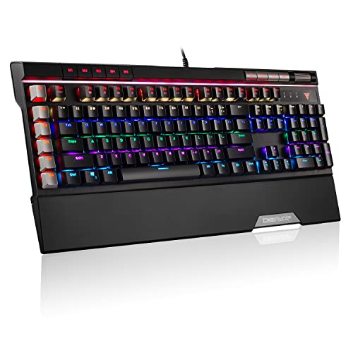 Teamwolf VOIDRAY EX Mechanical Gaming Keyboard with Cherry MX Silver Speed Switches Media Keys RGB Breath Changing Backlight