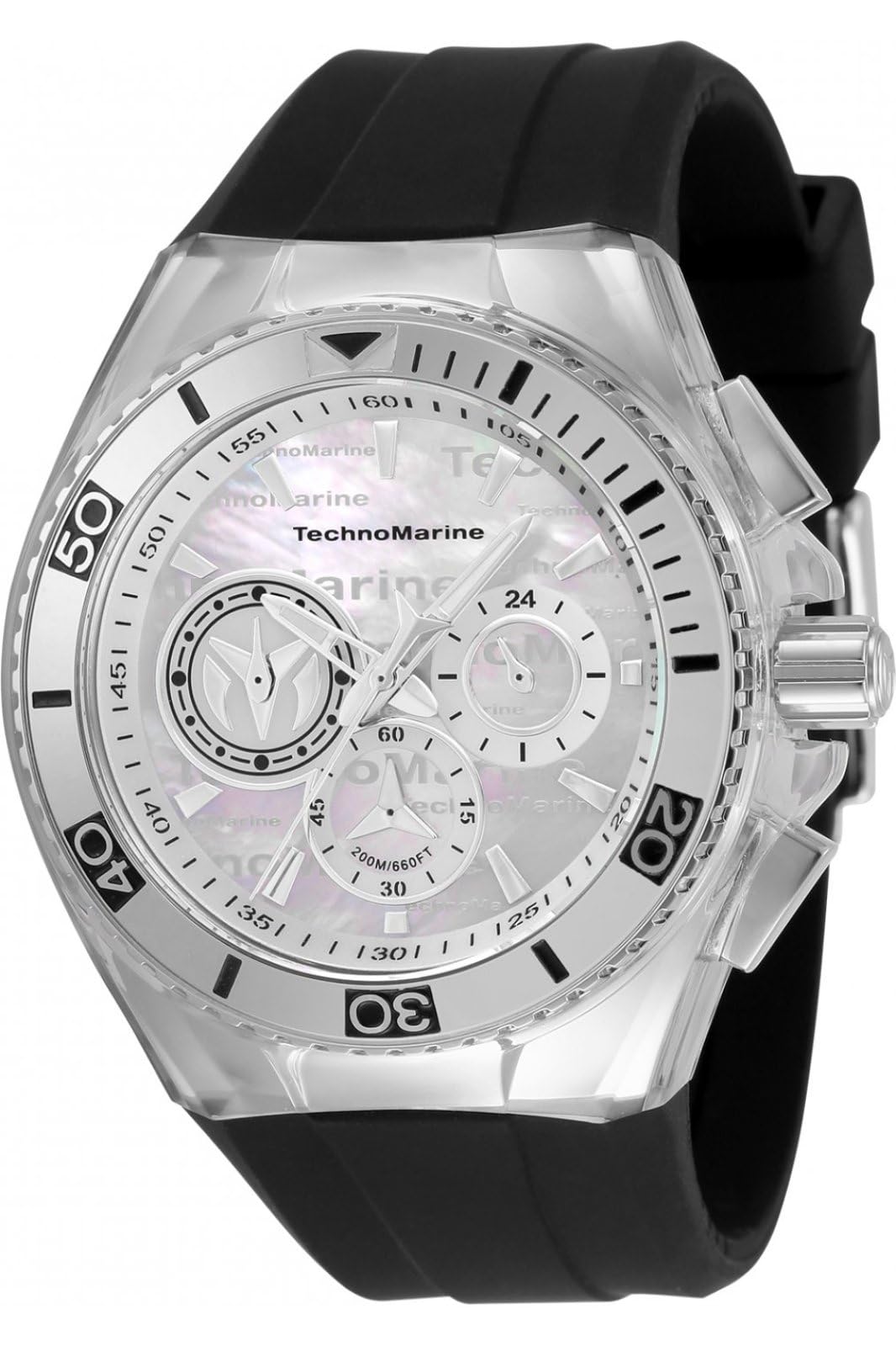 テクノマリーン Technomarine Mens TM-120021 Cruise Quartz Silver White Dial Watch 送料無料