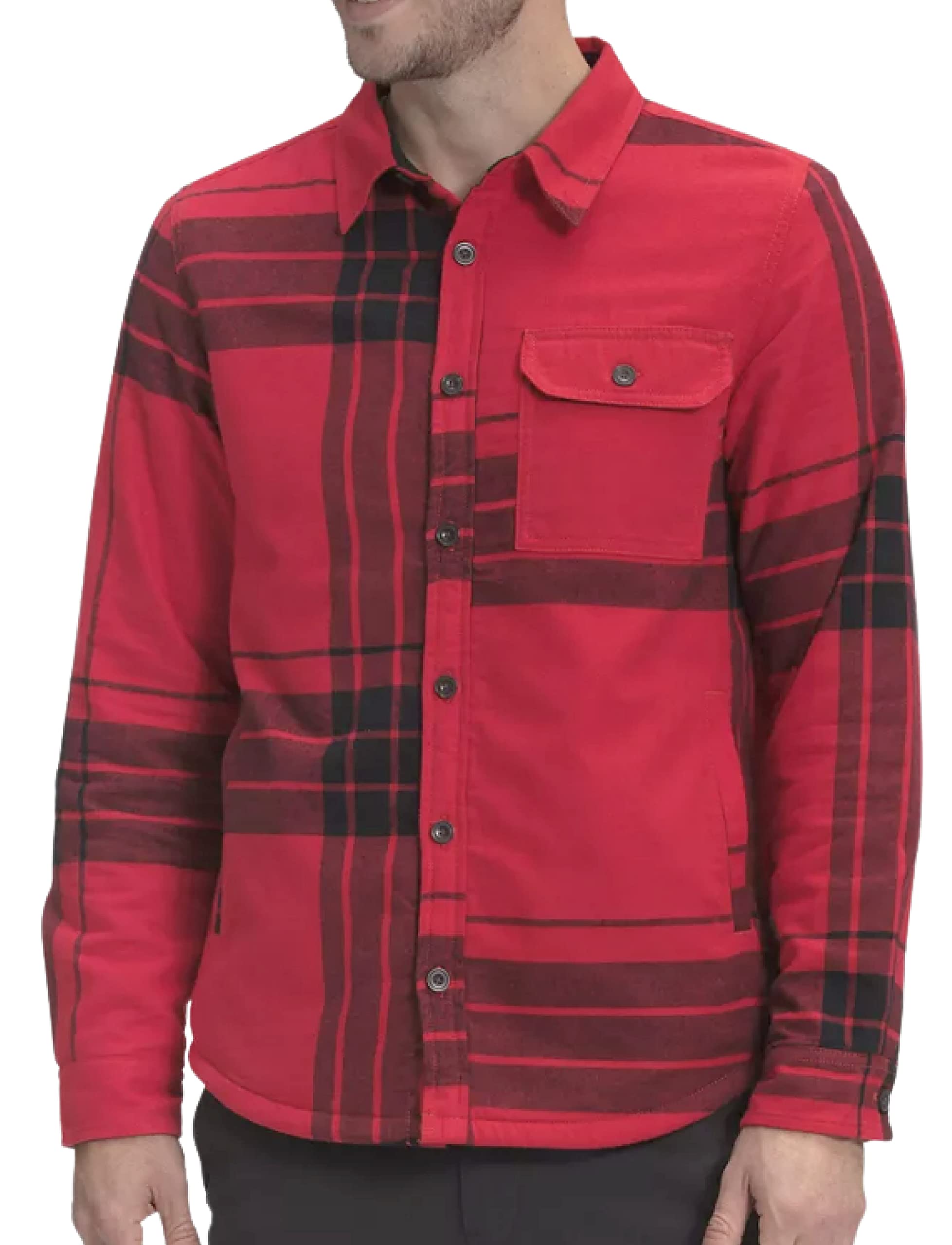 ザノースフェイス THE NORTH FACE Mens Campshire Lined Button-Down Shirt TNF Red Print Plaid X-Large 送料無料