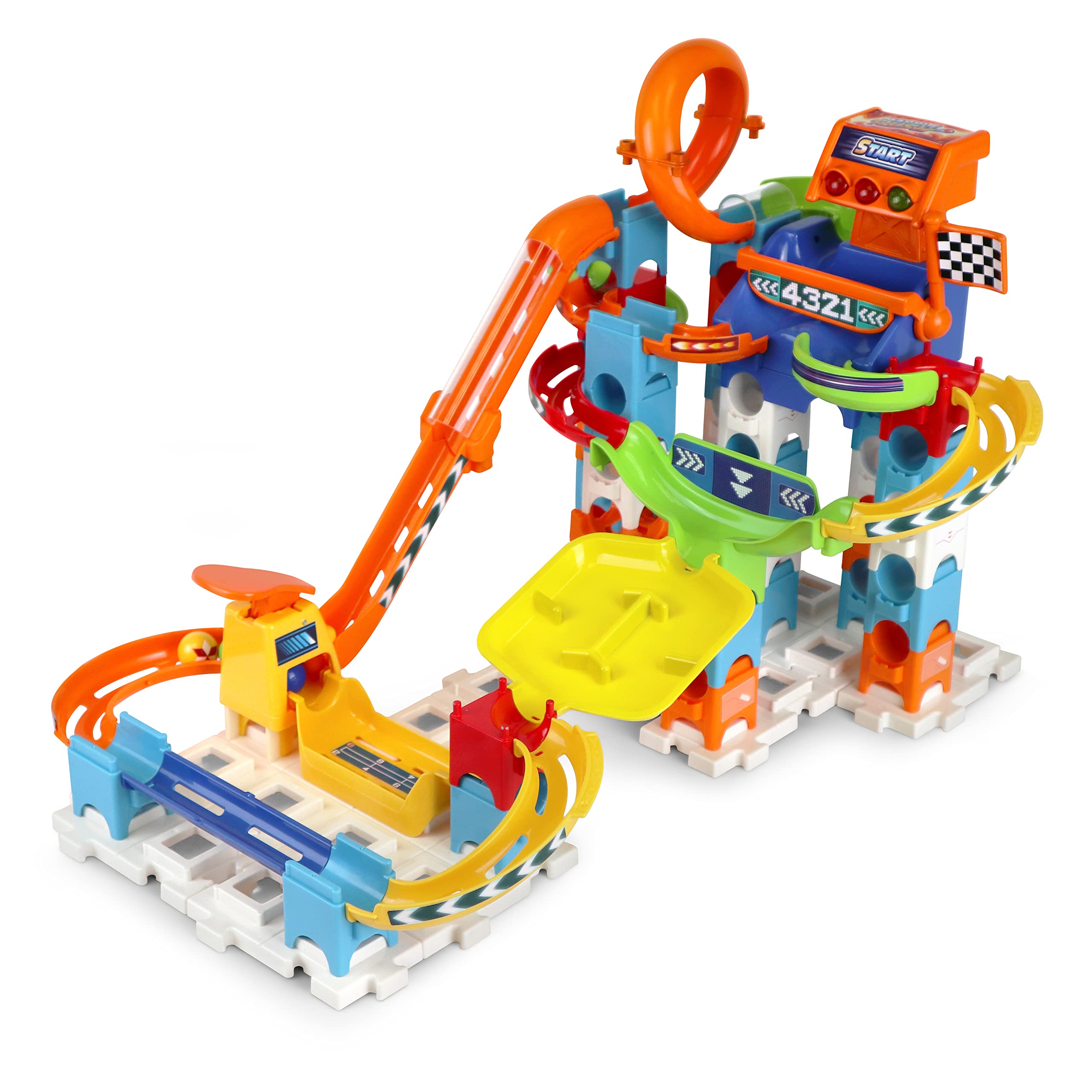 VTech - Marble Rush Racing Track Set Interactive Marble Circuit Building Toy for Children 4 Years Old Spanish Version 送