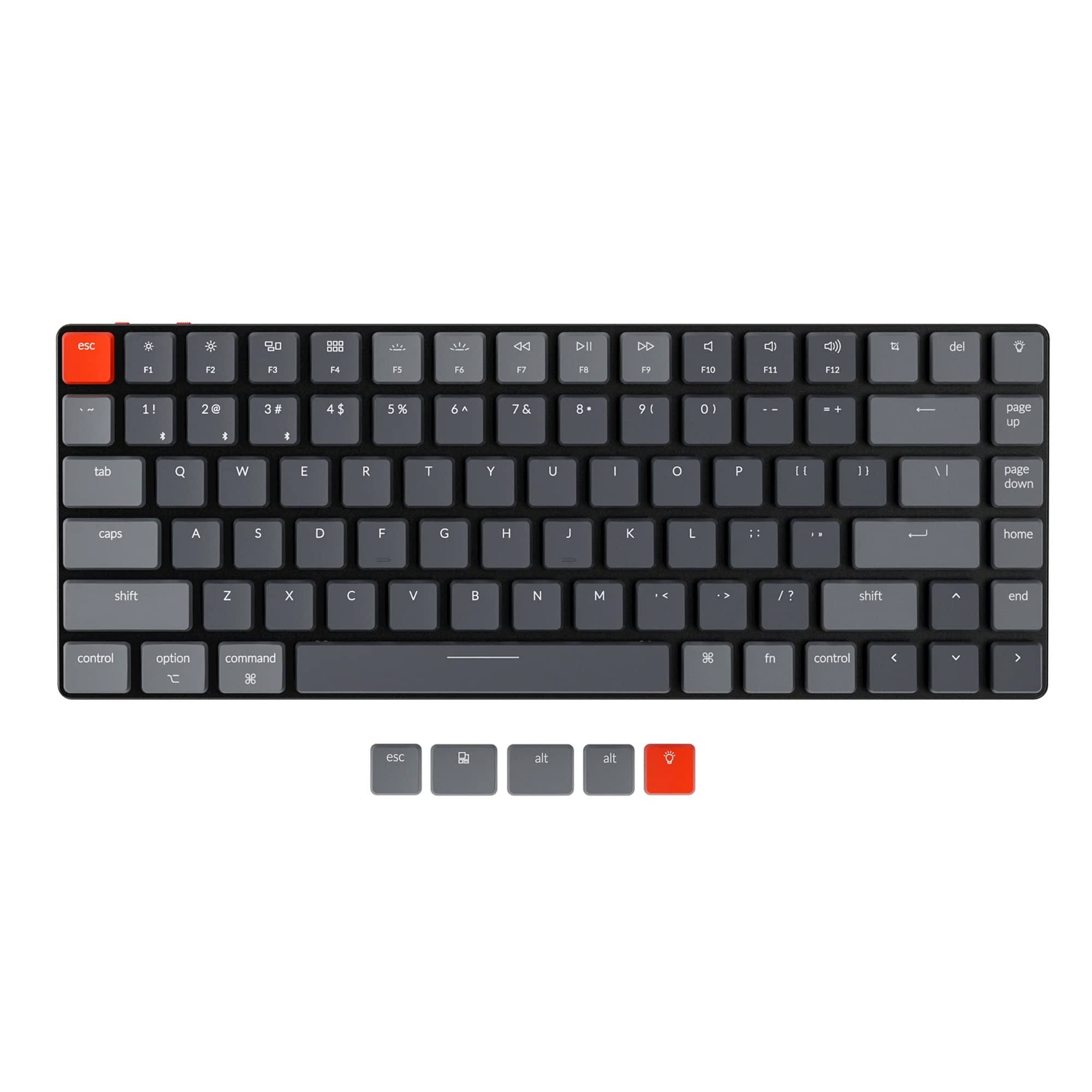 Keychron K3 Ultra-Slim 75 Layout Wireless Wired Mechanical Keyboard Hot-swappable Compact 84 Keys Bluetooth RGB LED Backlit