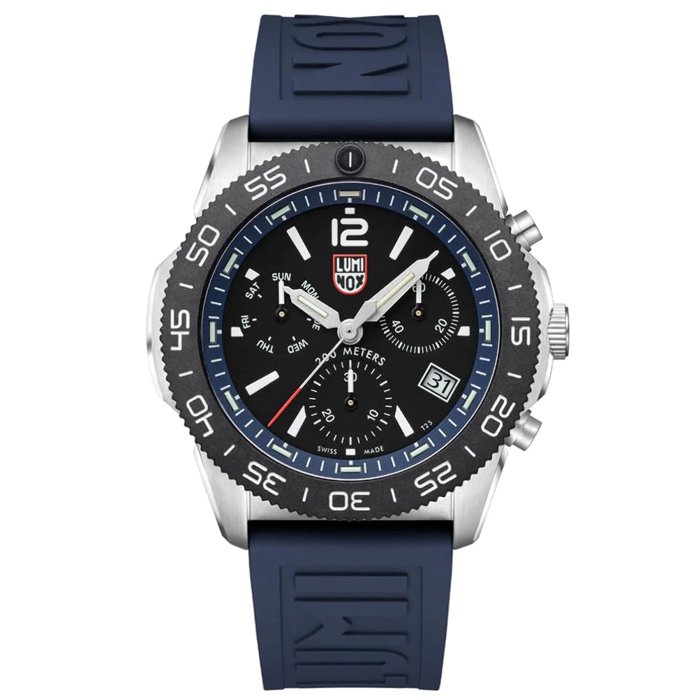 ルミノックス Luminox Men Analogue Swiss Quartz Watch with Rubber Strap XS.3143 Blue Diver Sport 送料無料