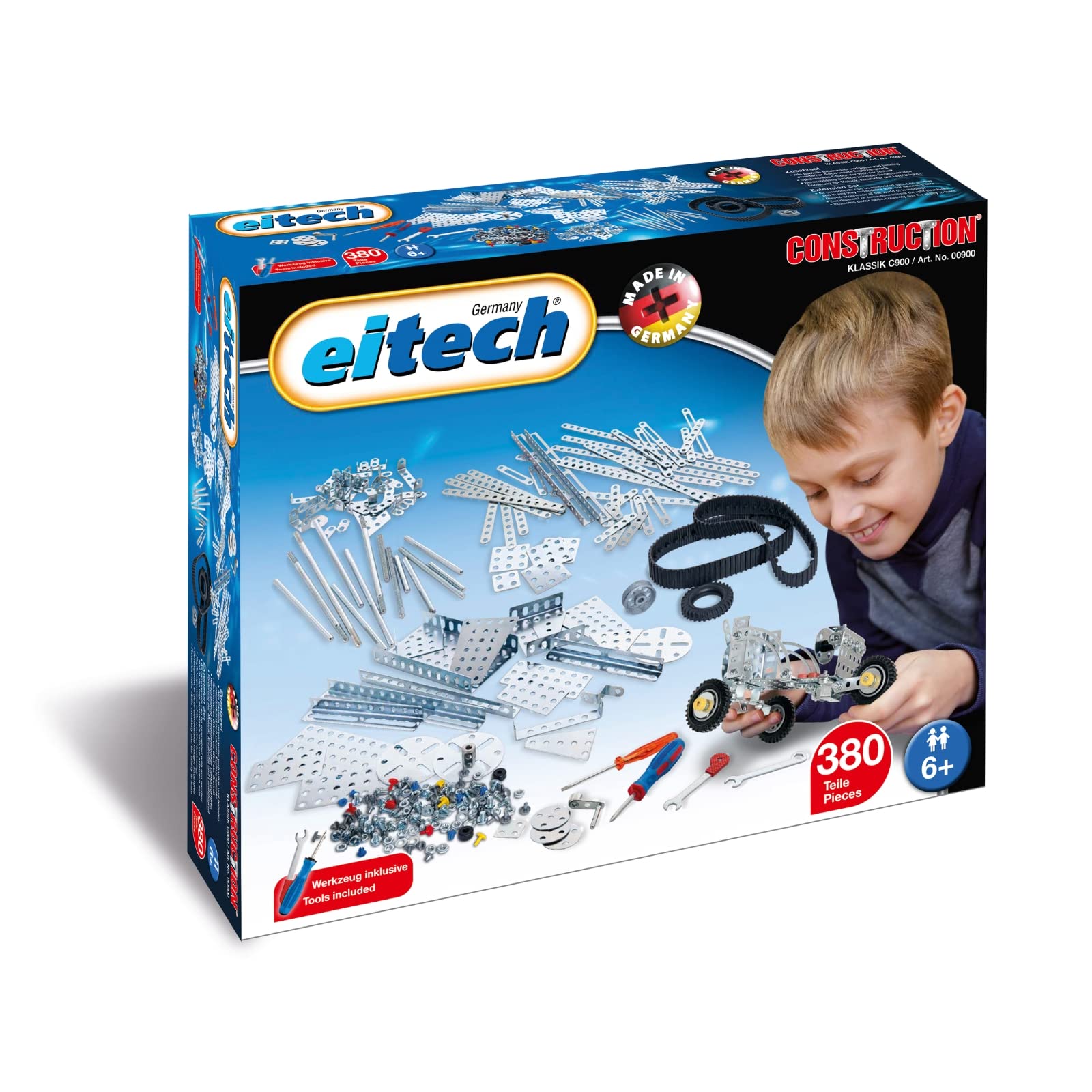 Eitech Expansion Set Educational STEM Toy- Intro to Engineering and STEAM Learning Build and Play Steel Construction Set wit
