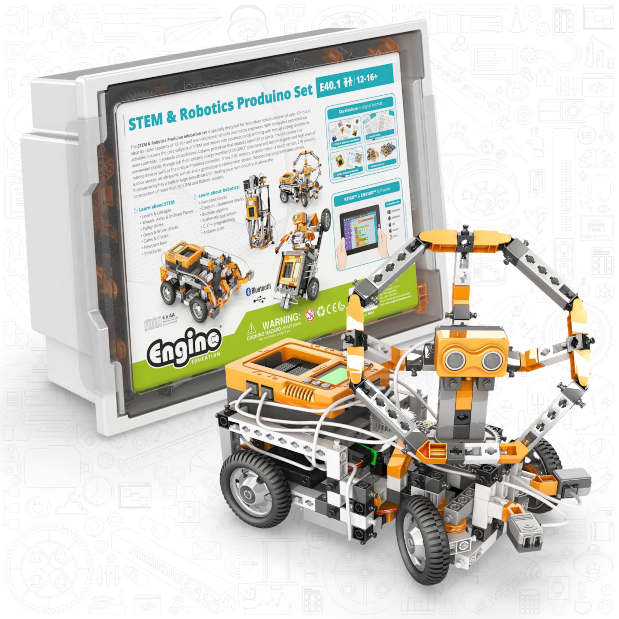 エンジーノ Engino Education STEM Robotics Produino Homeschooling and Classroom Kit for Ages 12 送料無料
