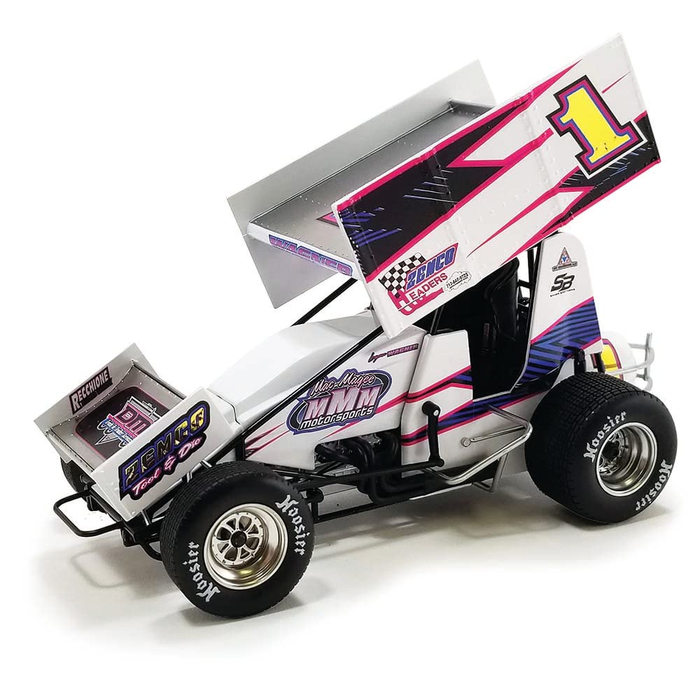 Winged Sprint Car 1 Logan Wagner ZEMCO Mac Magee Motorsports 2022 118 Diecast Model Car by Acme A1822017 送料無料