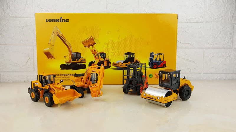 LONKING Construction Machinery 4 Pieces a Set 150 DIECAST Truck Pre-Built Model 送料無料