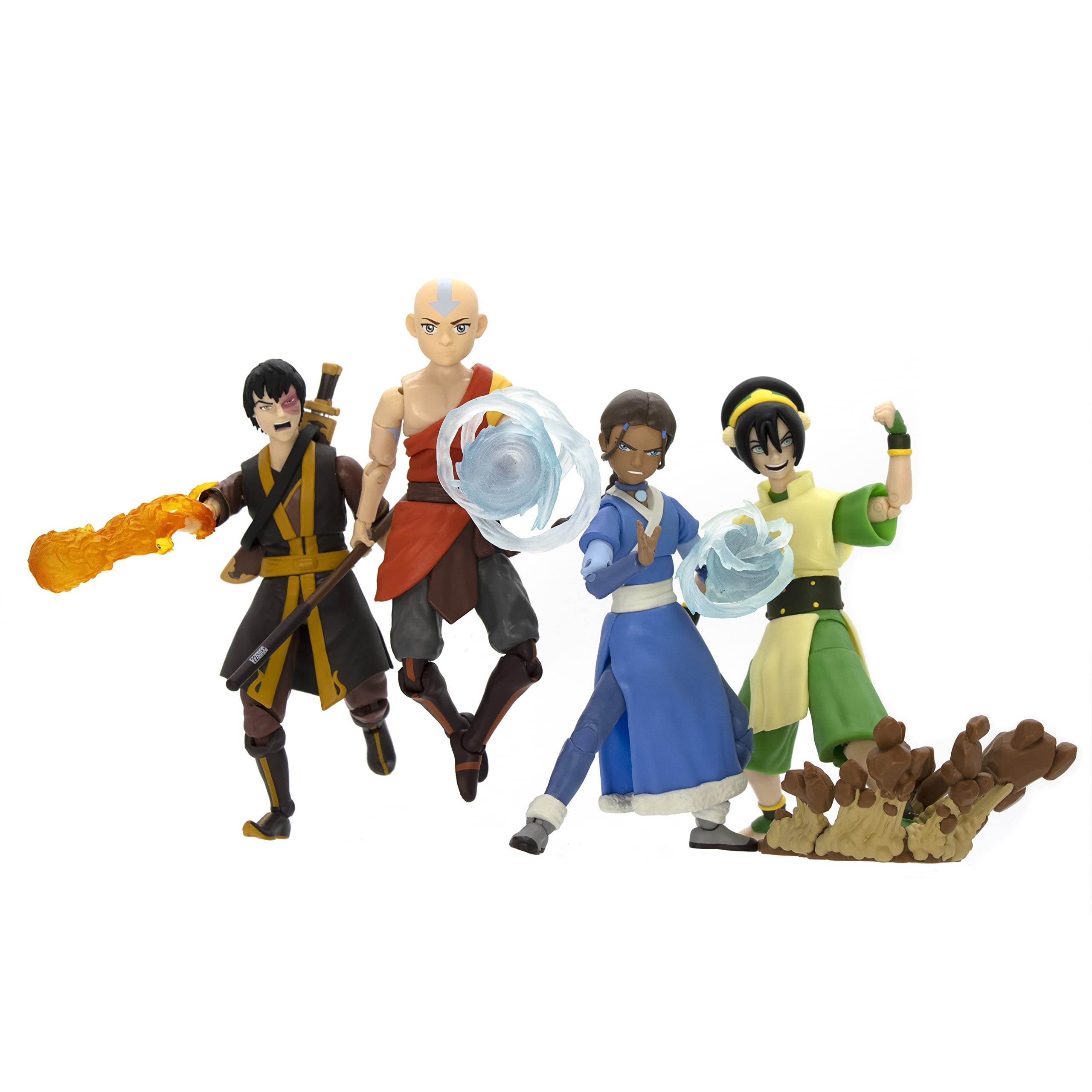 The Loyal Subjects Avatar The Last Airbender Elements BST AXN 5-inch Action Figure Anime 4-Pack 送料無料