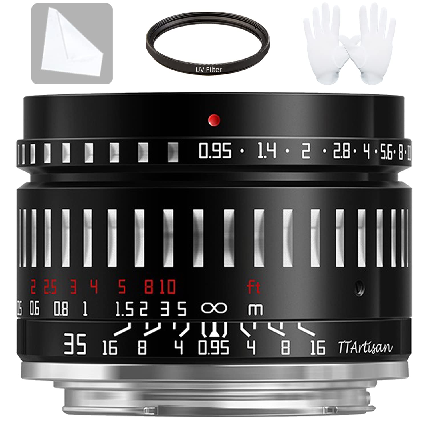 TTArtisan 35mm F0.95 Manual Fixed Lens Larger Aperture Lenses for Fujifilm X Mount XS10 X-A5 X-A7 X-M1 X-M2 X-E4 X-T1 X-T10 X