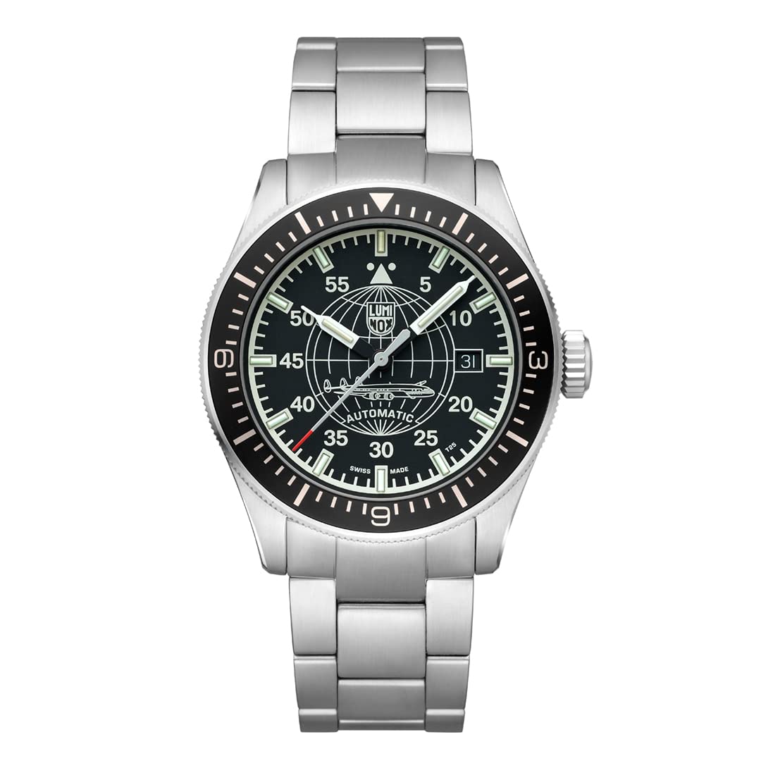 ルミノックス Luminox Air Automatic Constellation XA.9601.M Mens Watch 42mm - Pilot Watch in SilverBlack Date Function