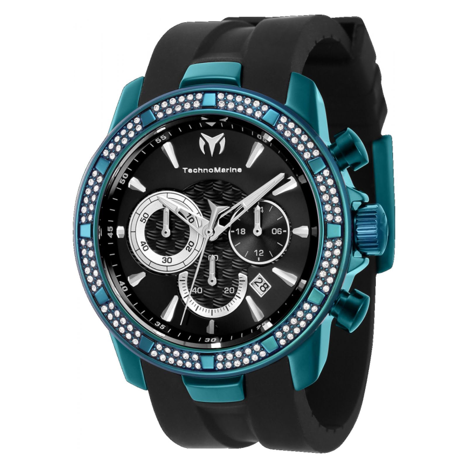 テクノマリーン TechnoMarine Mens TM 621022 Watch 45MM Black 送料無料