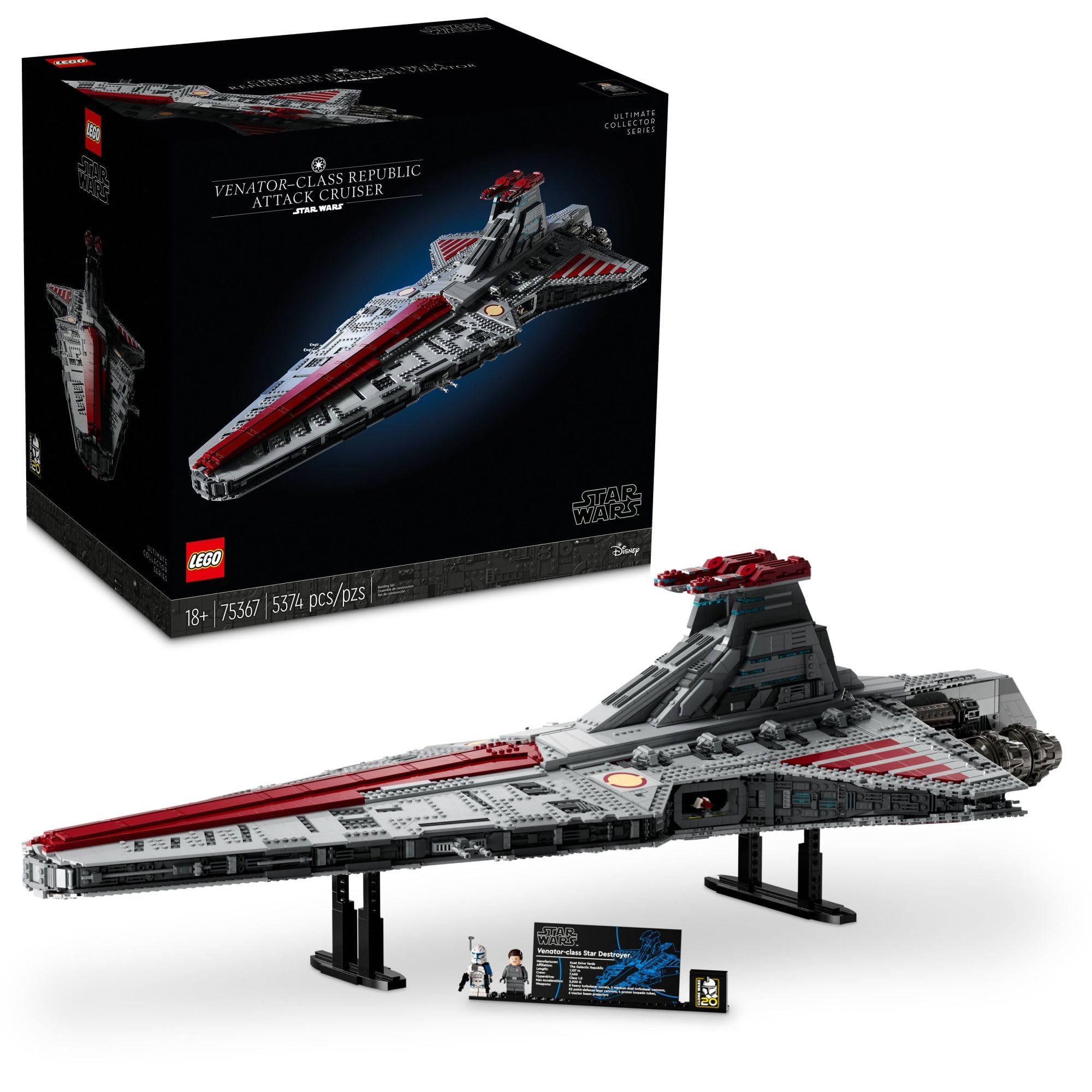 レゴ LEGO Star Wars Venator-Class Republic Attack Cruiser Ultimate Collector Series Building Set for Adults Captain Rex S