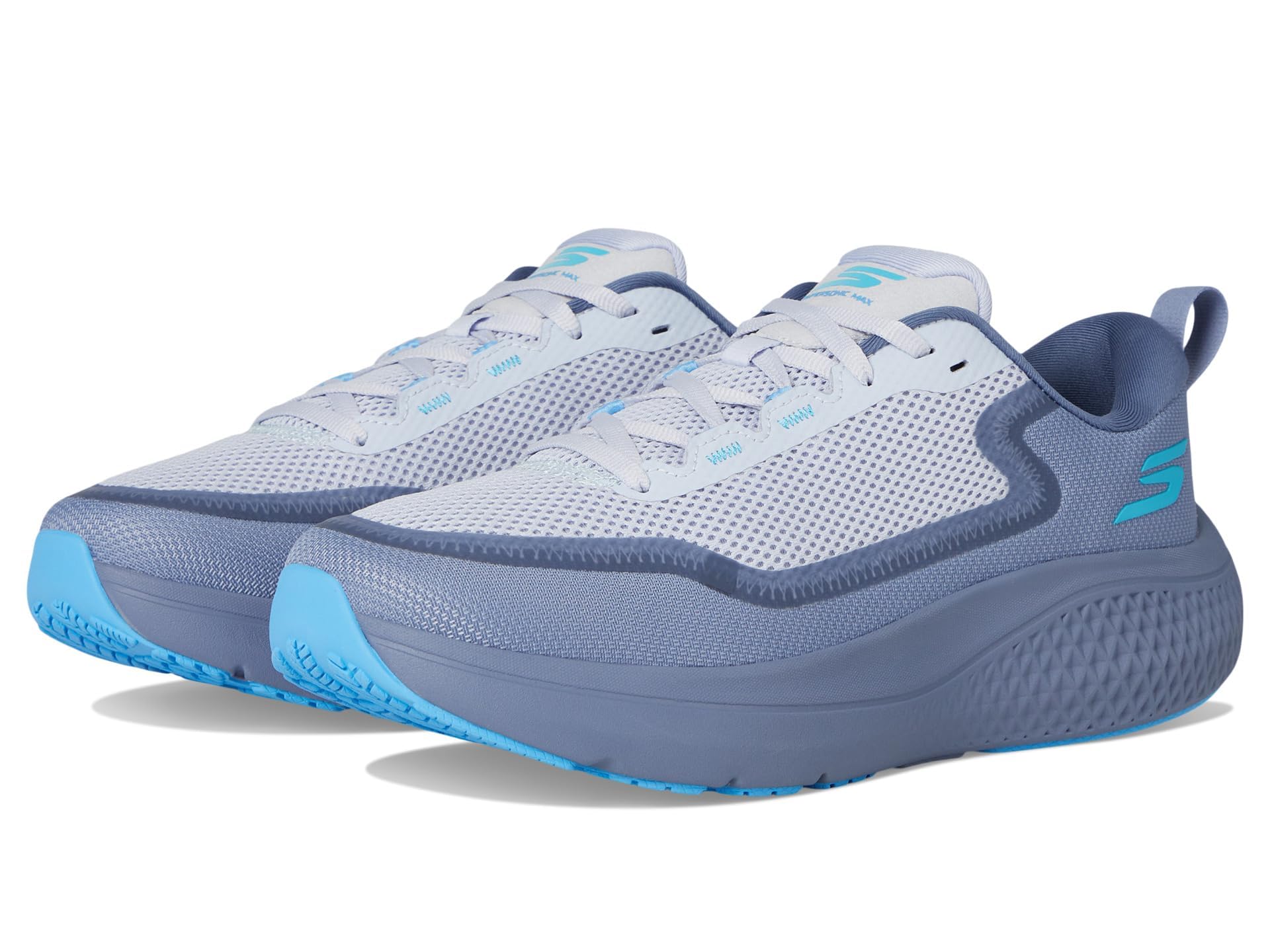 スケッチャーズ SKECHERS Mens Go Run Supersonic Max SilverTaupe 8.5 送料無料