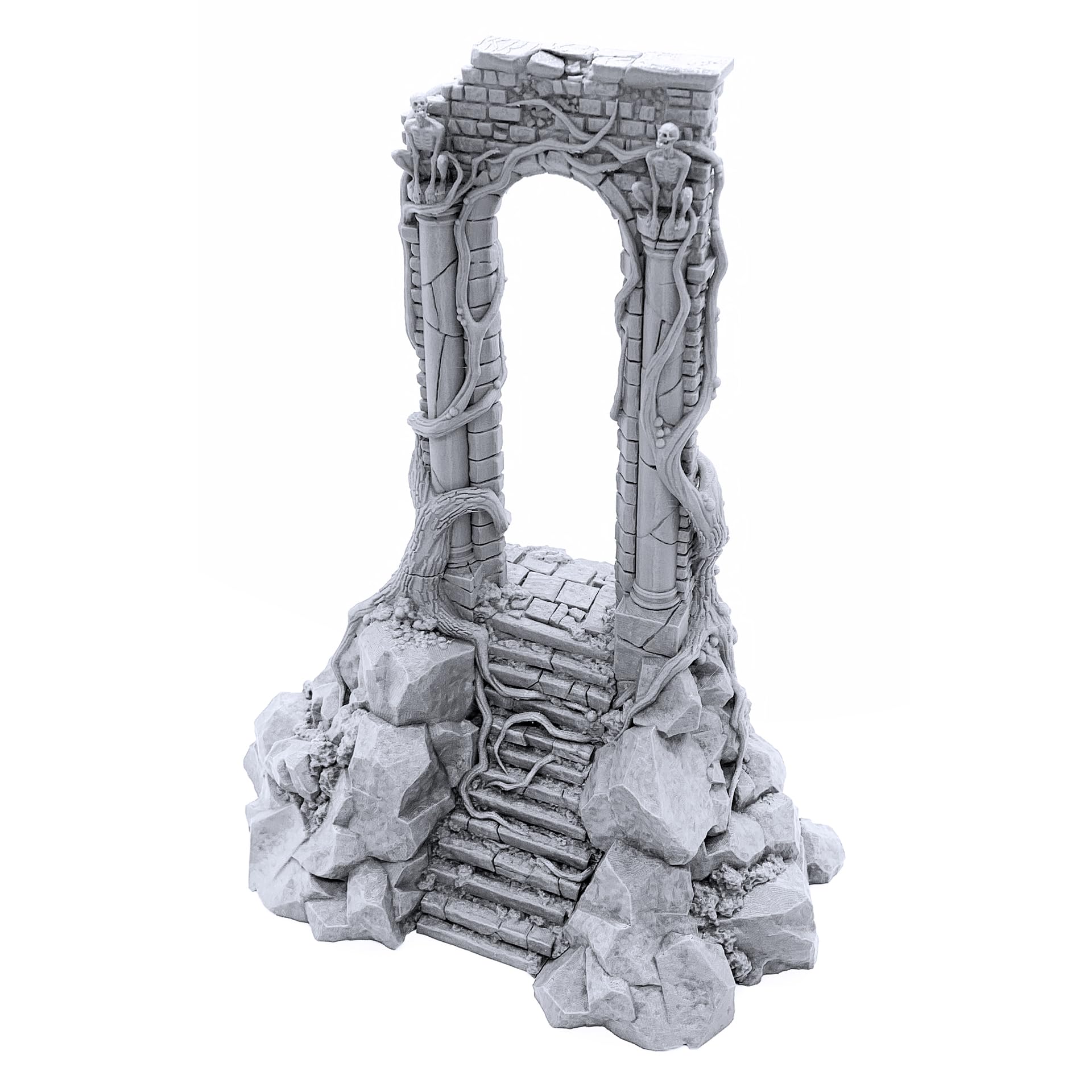 The Shadow Gate DND Terrain for Dungeons and Dragons Warhammer 40k 28mm ミニチュア ウォーゲーム 卓上RPG ウ