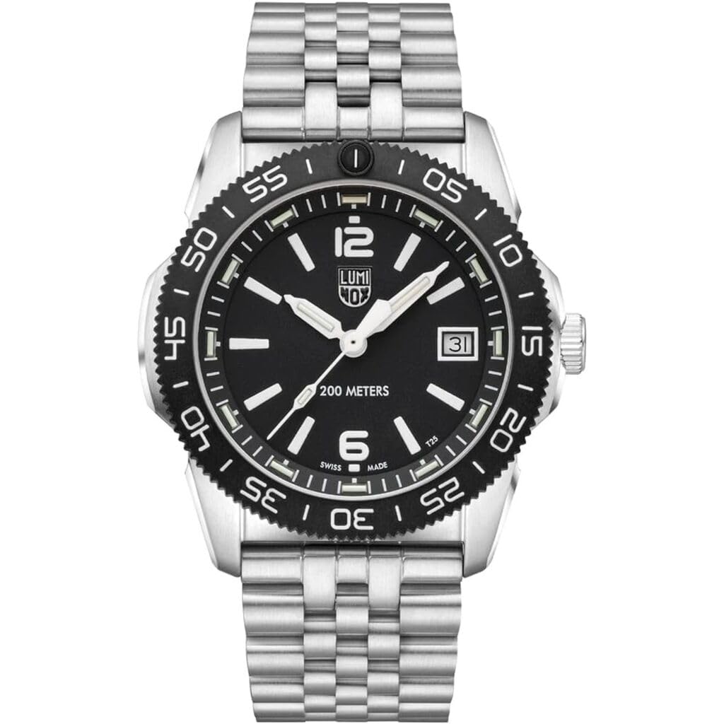 ルミノックス Luminox Pacific Diver Ripple Dive Watch 39 mm BlackWhite 20ATM 送料無料