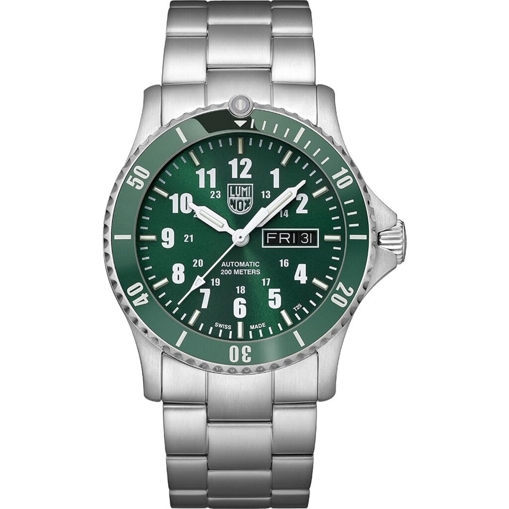 ルミノックス Luminox Sport Timer Automatic 0920 Series Watch 42mm GreenWhite 20ATM 送料無料
