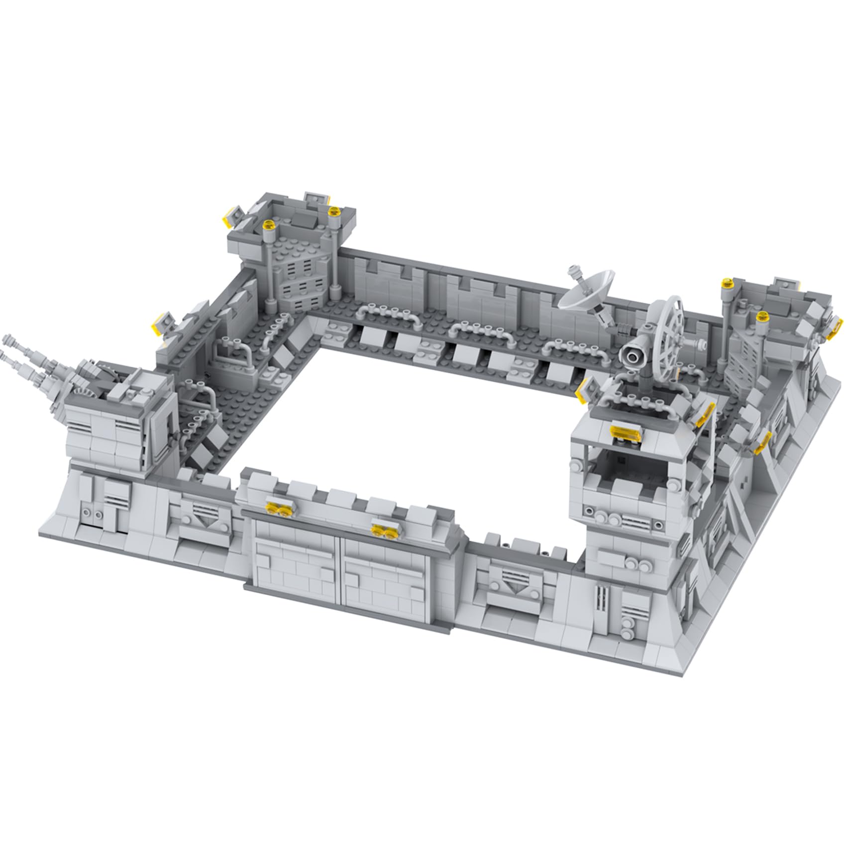 MOOXI Space War Large Military Base Building Block Set - 1721 Piece Plastic Construction Toy Set for Kids. 送料無料