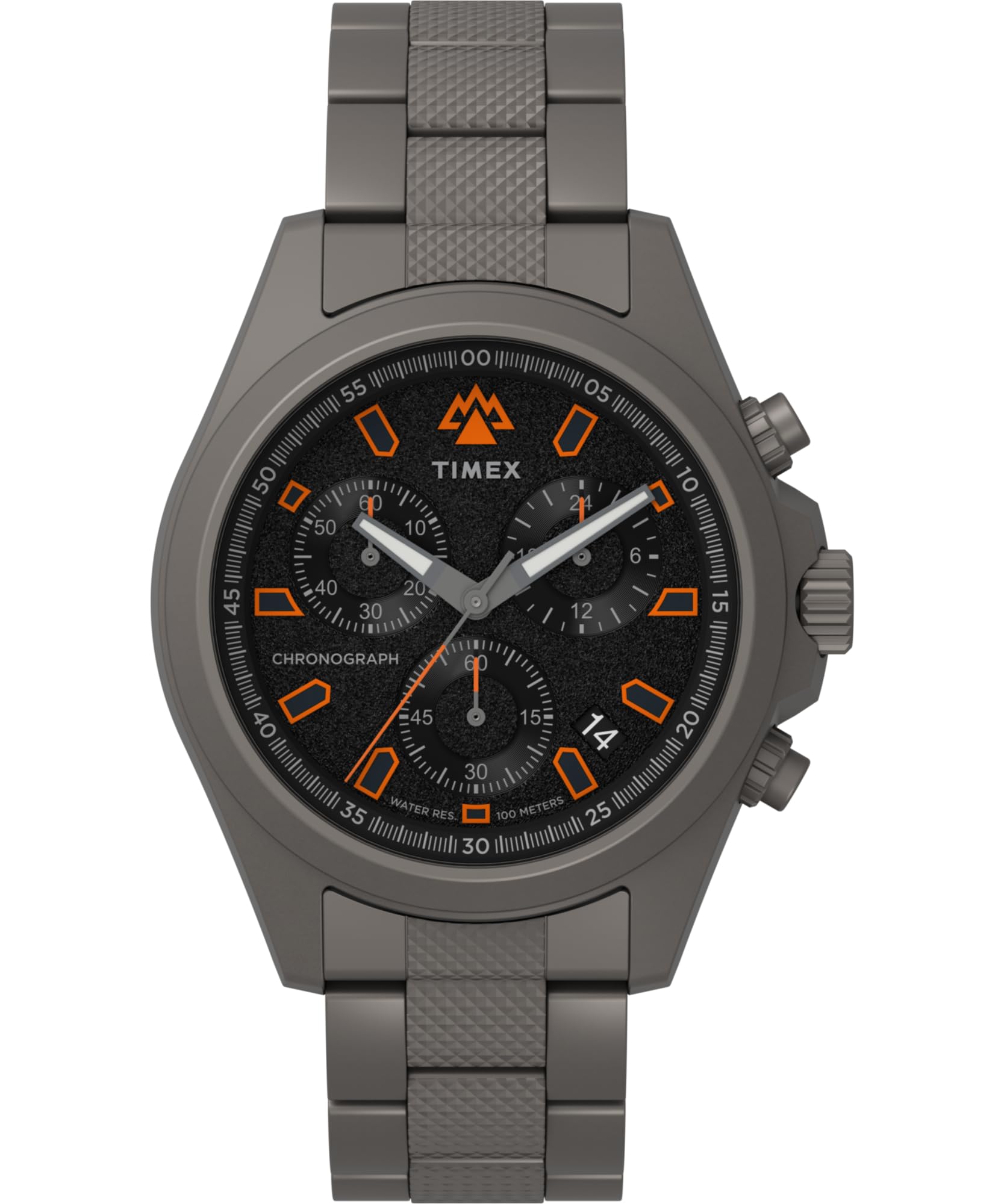 タイメックス Timex Mens Expedition North Field 43mm Watch - Titanium Bracelet Black Dial Titanium Case 送料無料