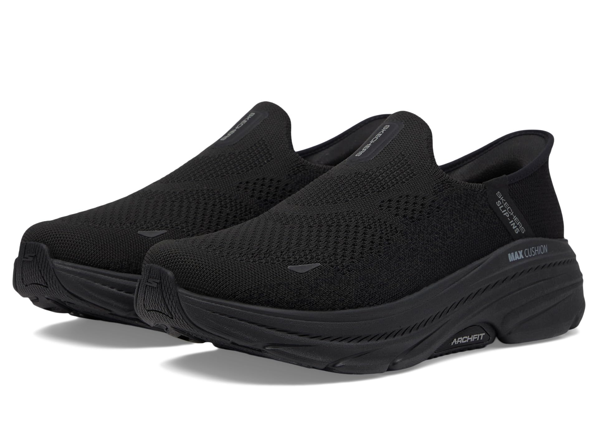 スケッチャーズ SKECHERS Mens Hands Free Slip-ins Max Cushioning Arch Fit Fortuitous 2.0 Sneaker BlackBlack 9 Wide