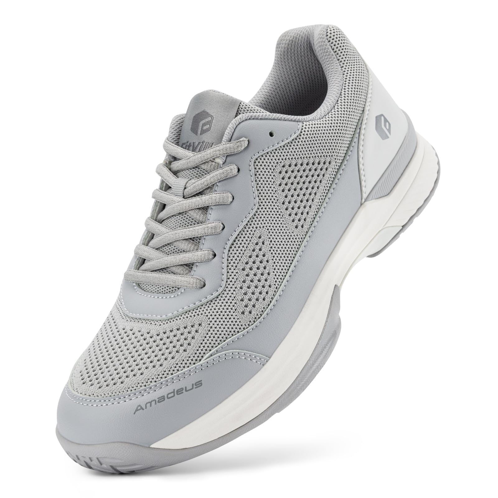 FitVille Pickleball Shoes for Men Tennis Shoes Sneakers for All Court Racquetball Athletic Shoes for Racquet Sport Arch Sup